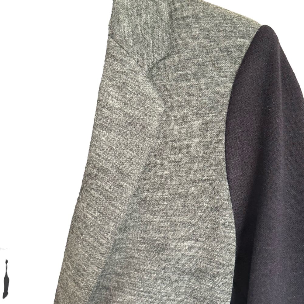 J Crew Black and Gray Cotton/Wool Contrast Blazer Size 8 - Picture 8 of 12